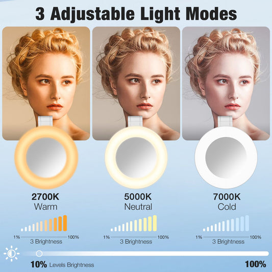 Foldable magnetic phone light for illumination