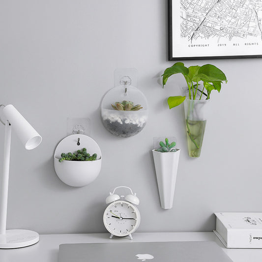 Home hydroponic wall-mounted flower pot