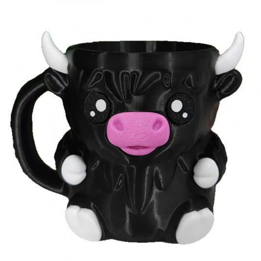 Highland Cow Ceramic Drink Holder