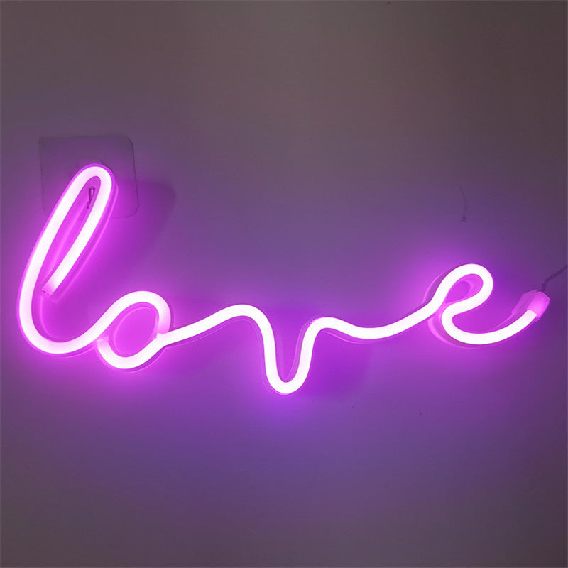 LED Neon LOVE Light for Party Decorations