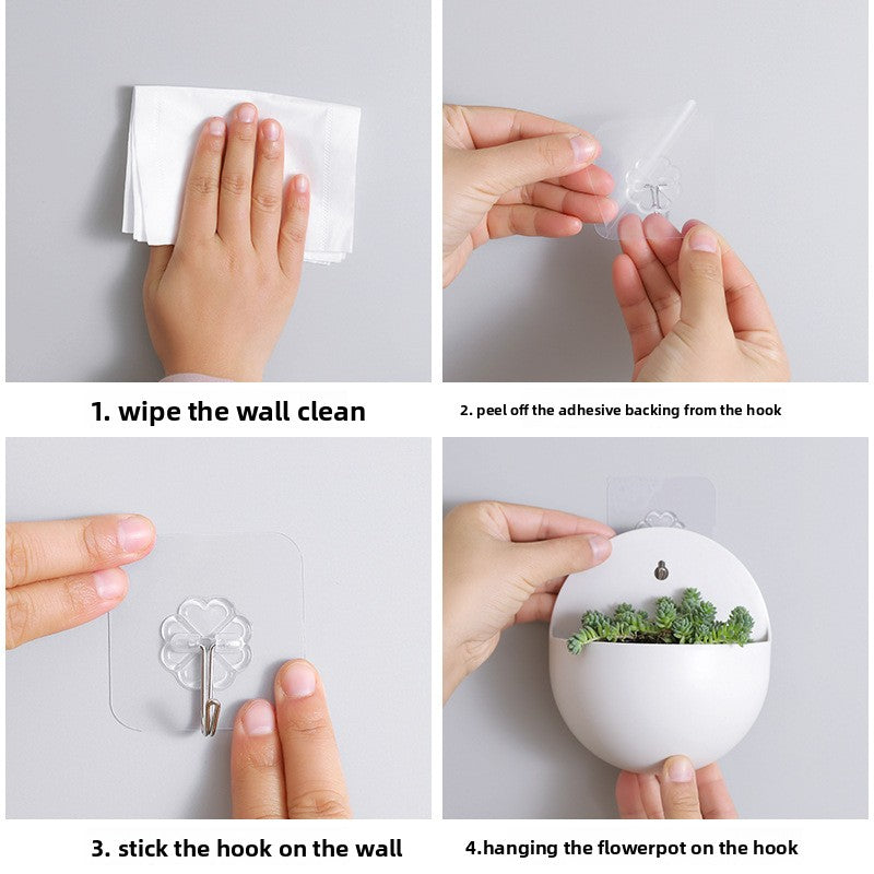 Home hydroponic wall-mounted flower pot