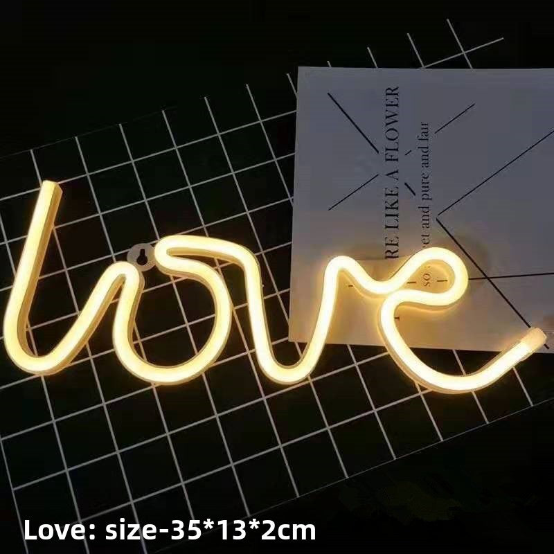 LED Neon LOVE Light for Party Decorations